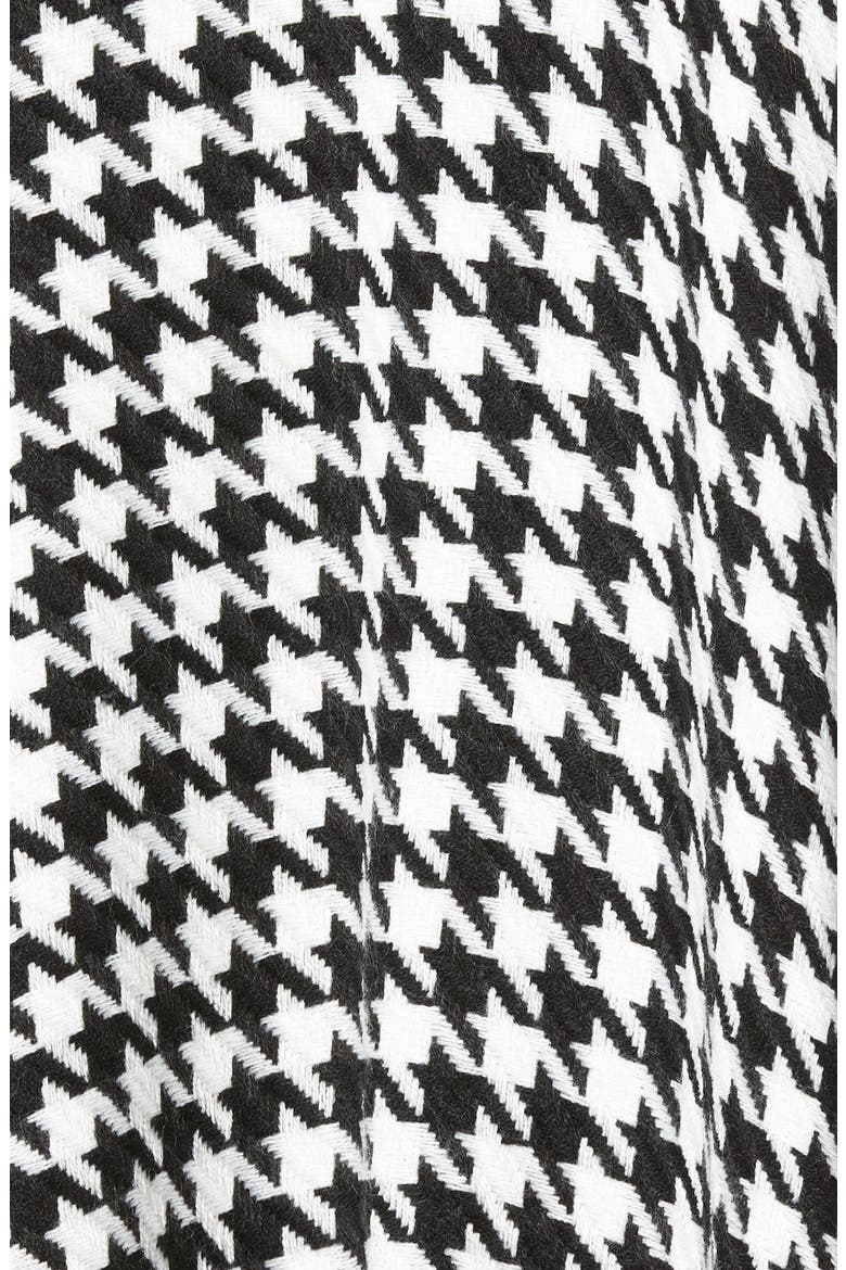 Capelli of New York Houndstooth Cape, Alternate, color, BLACK