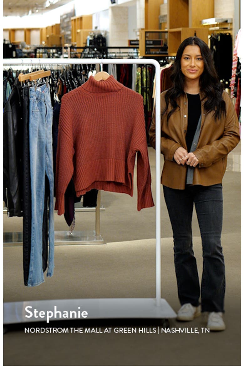 Wide Rib Turtleneck Sweater video