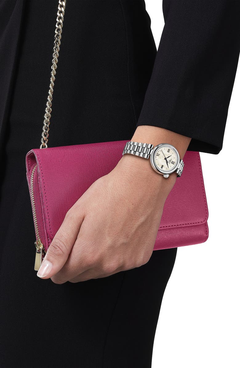 Tissot Desir Bracelet Watch, 28mm, Alternate, color, White