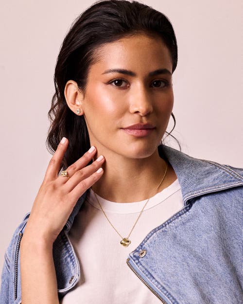 Electric Picks Icon Clover Necklace, Studs And Ring