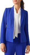 KASPER Stretch Crepe One-Button Blazer