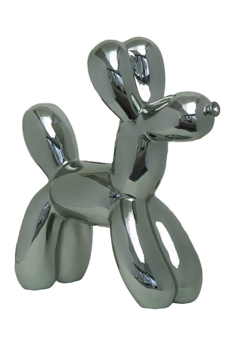 Graphite Balloon Dog Bank, Main, color, GRAPHITE