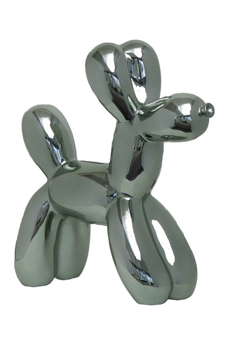 INTERIOR ILLUSIONS Graphite Balloon Dog Bank, Main, color, Graphite