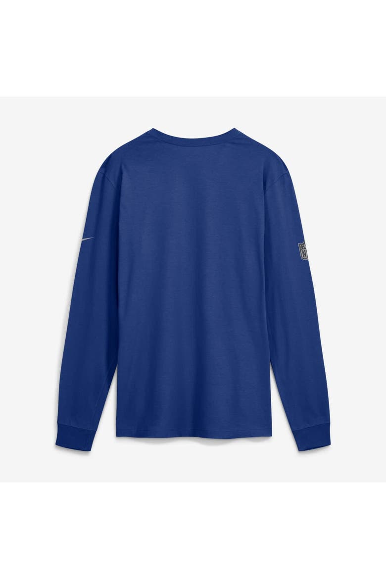 Men's Nike Royal New York Giants Sideline Bold Arch Star Dri-FIT Long Sleeve T-Shirt, Alternate, color, Royal