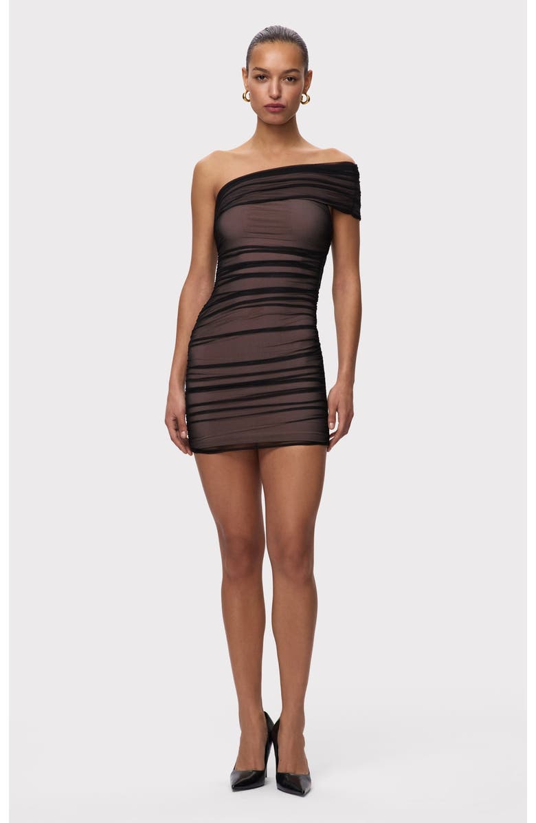Herve Leger The Oralie Dress, Alternate, color, Black