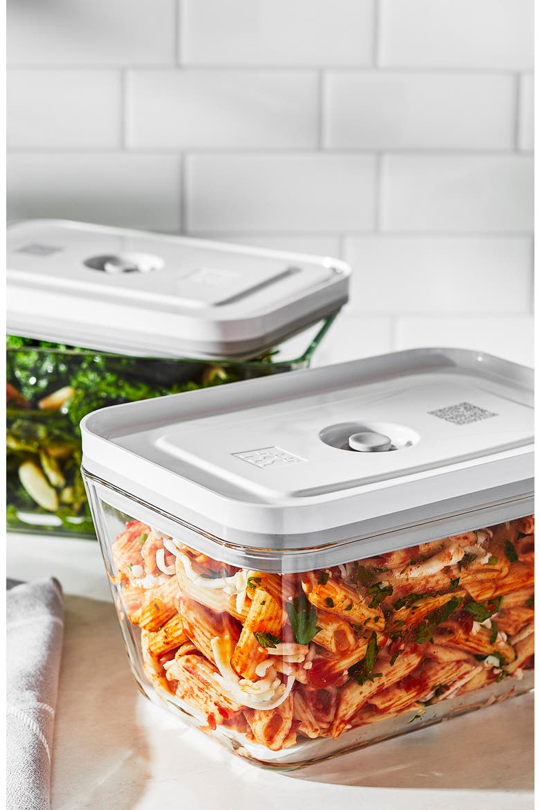 Fresh & Save 2-Piece Glass Vacuum Container Set, Alternate, color, WHITE