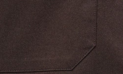 Mango Regular Fit Cotton Blend Button-up Overshirt In Chocolate