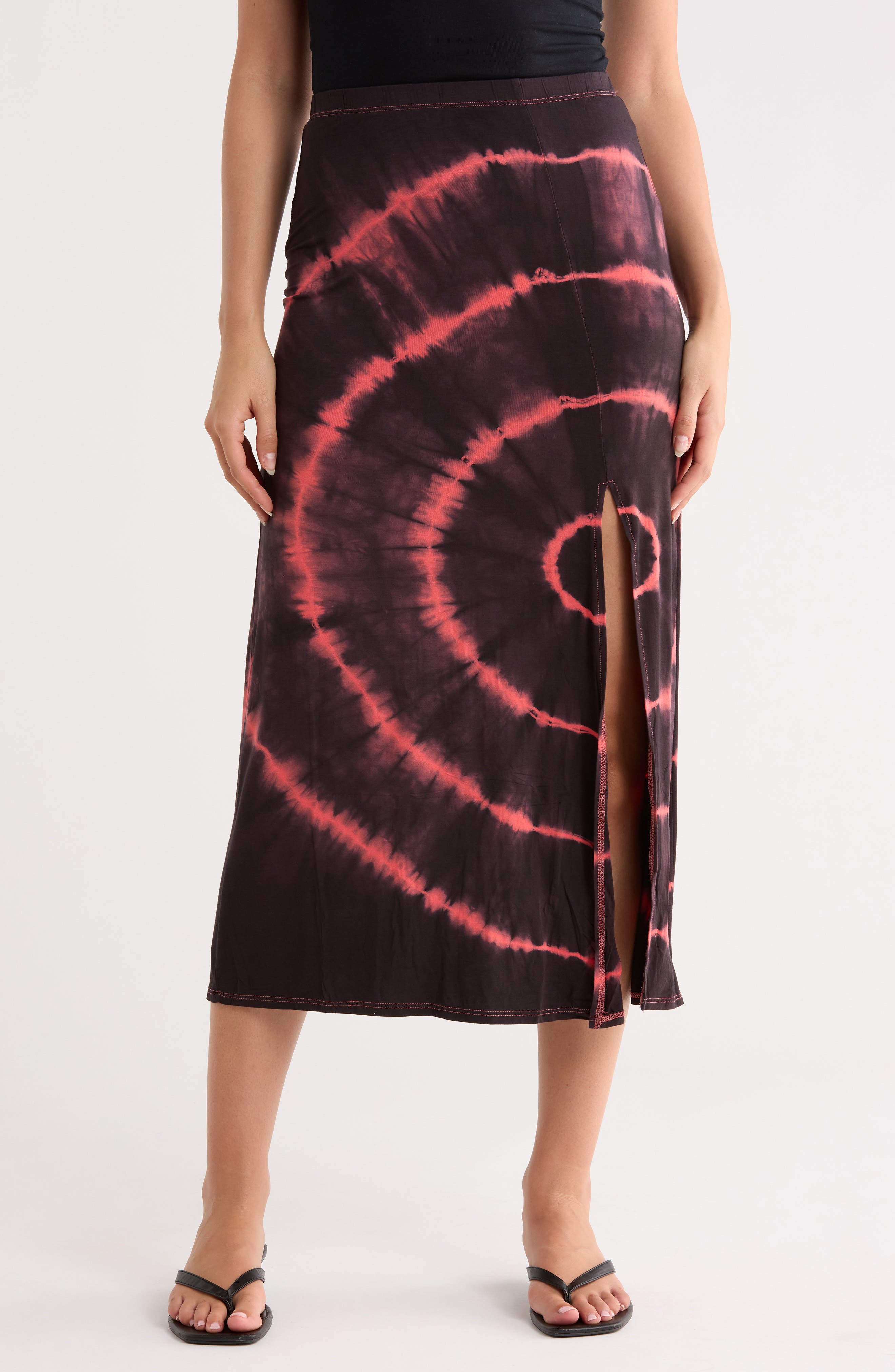 GO COUTURE Slit Maxi Skirt