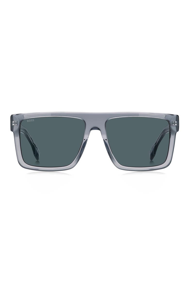 58mm Sunglasses, Main, color, BLUE/ GREY