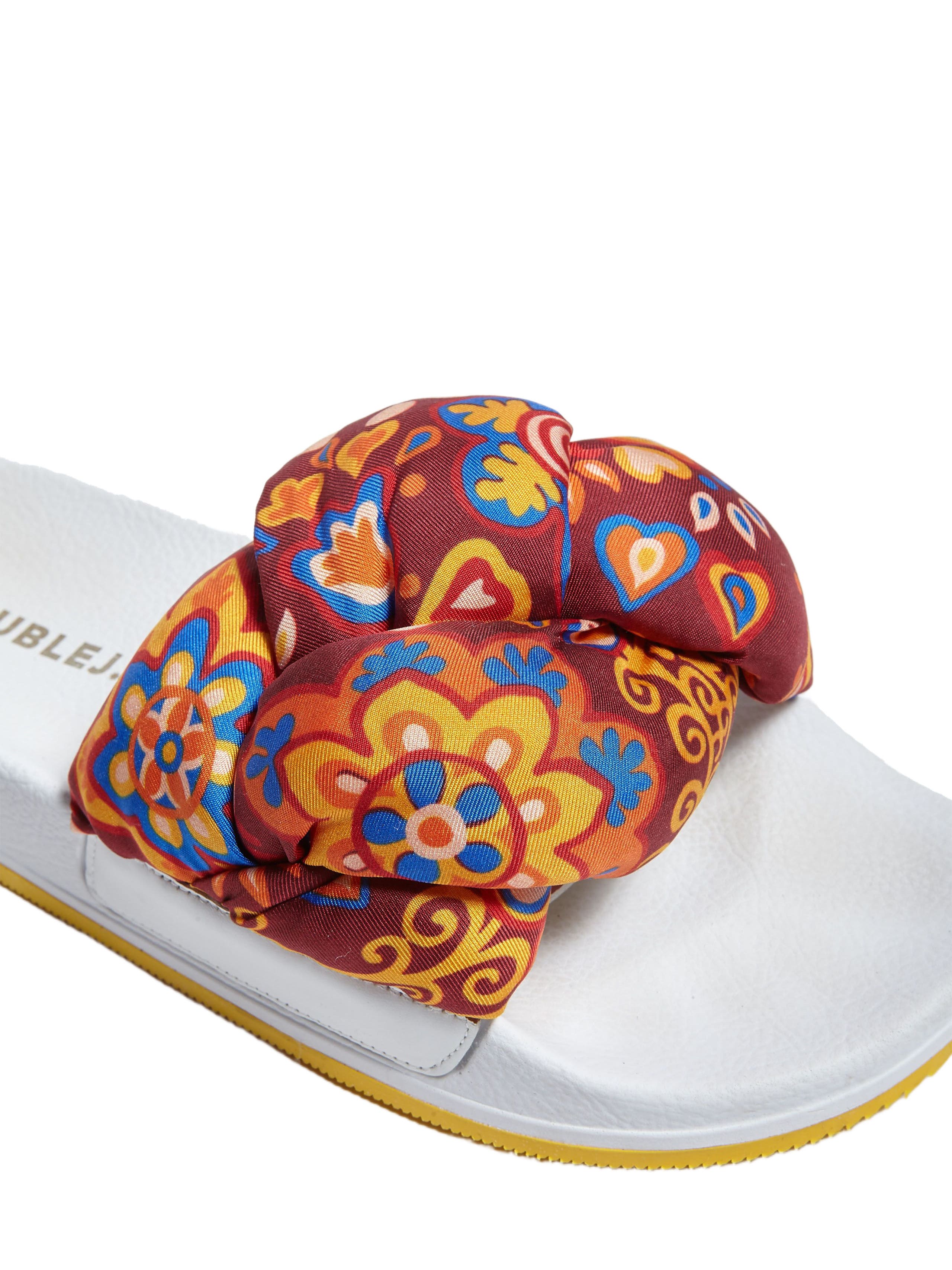 La DoubleJ Treccia Slides Taranta Bordeaux, Alternate, color, 