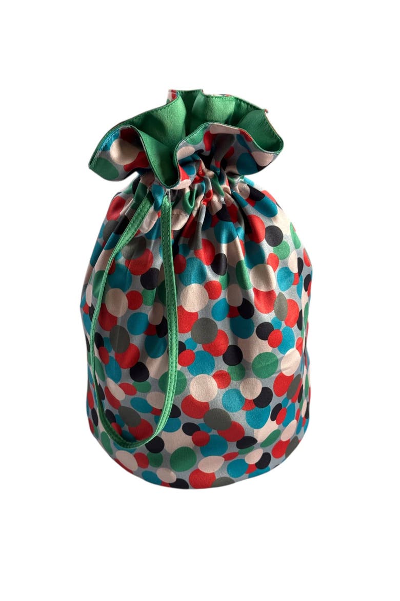 Medium Reusable Fabric Gift Bag | Polka Dots - Pack of 8, Main, color, Multi Color
