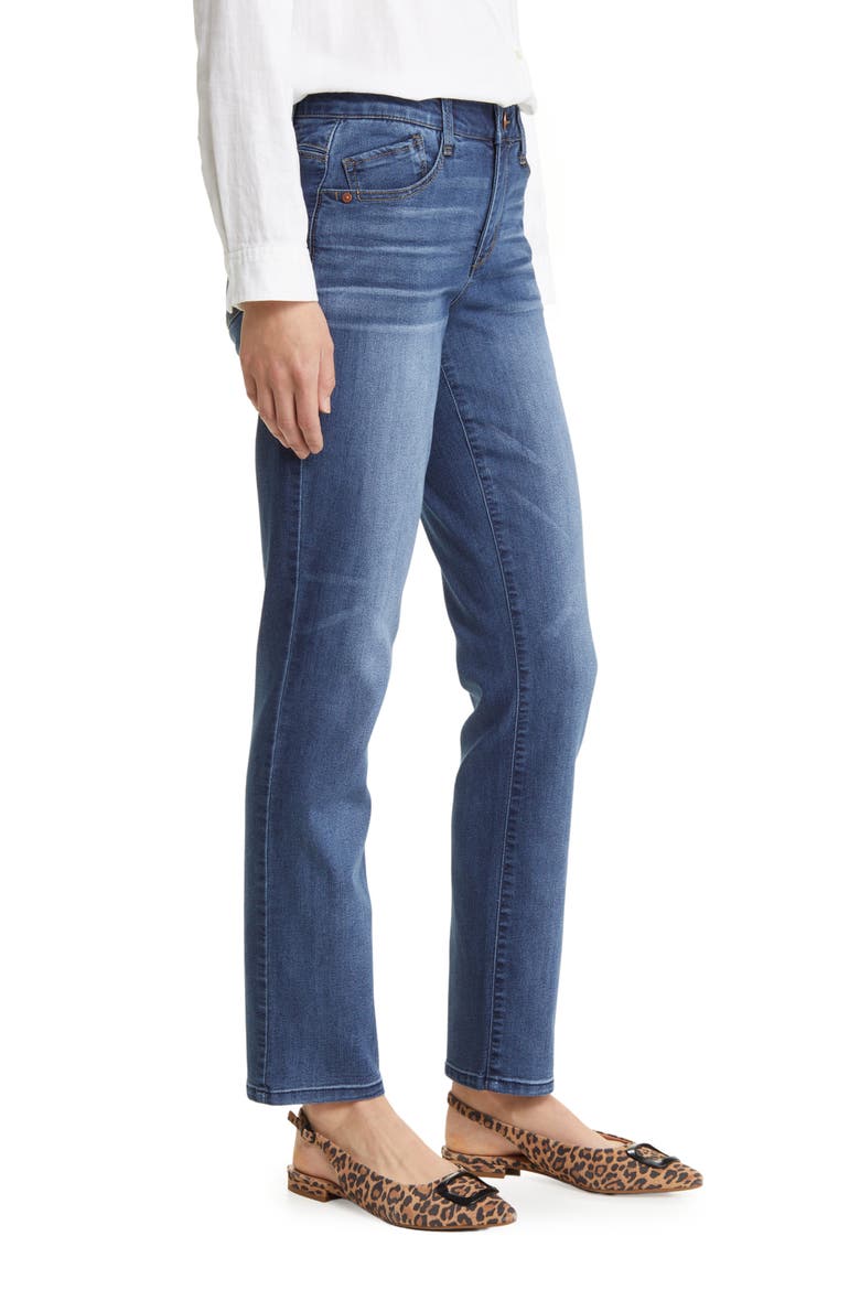 'Ab'Solution Straight Leg Jeans (Nordstrom Exclusive), Alternate, color, BLUE