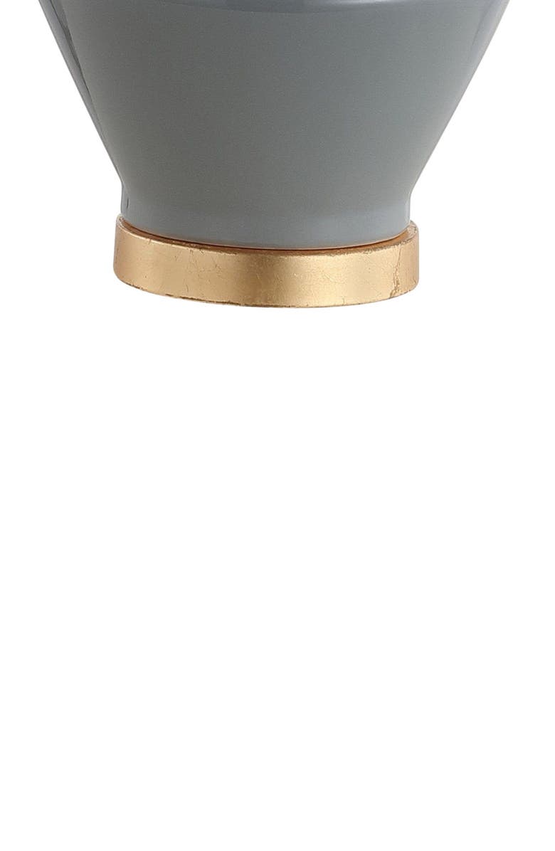 JONATHAN Y Alba 29" Geometric Ceramic/Metal LED Table Lamp, Alternate, color, Gray