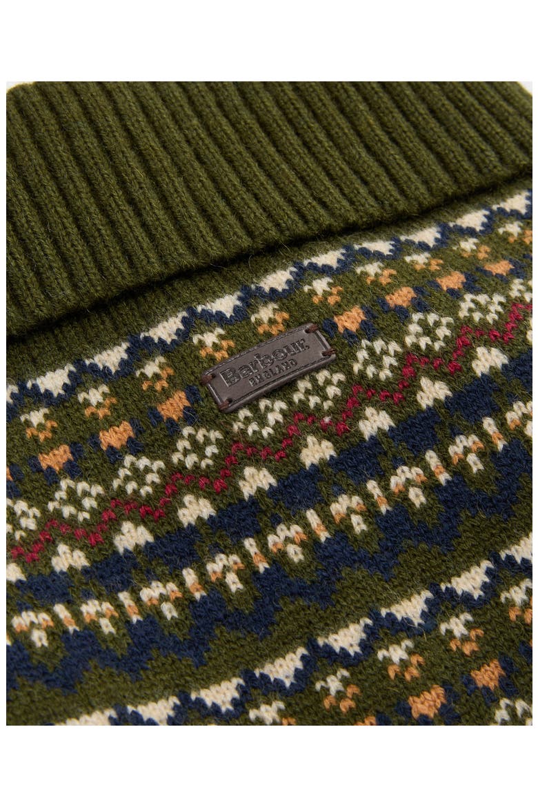 Fair Isle Dog Sweater, Alternate, color, OLIVE