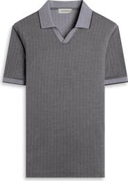 Bugatchi Tipped Johnny Collar Polo