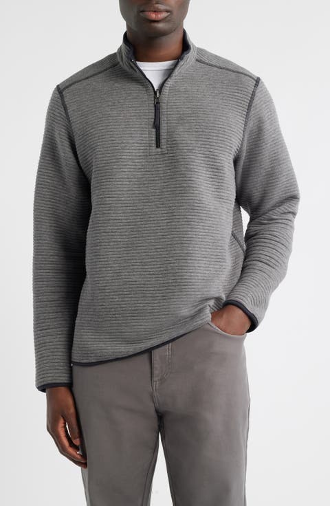 Reversible Quilted Quarter Zip Pullover