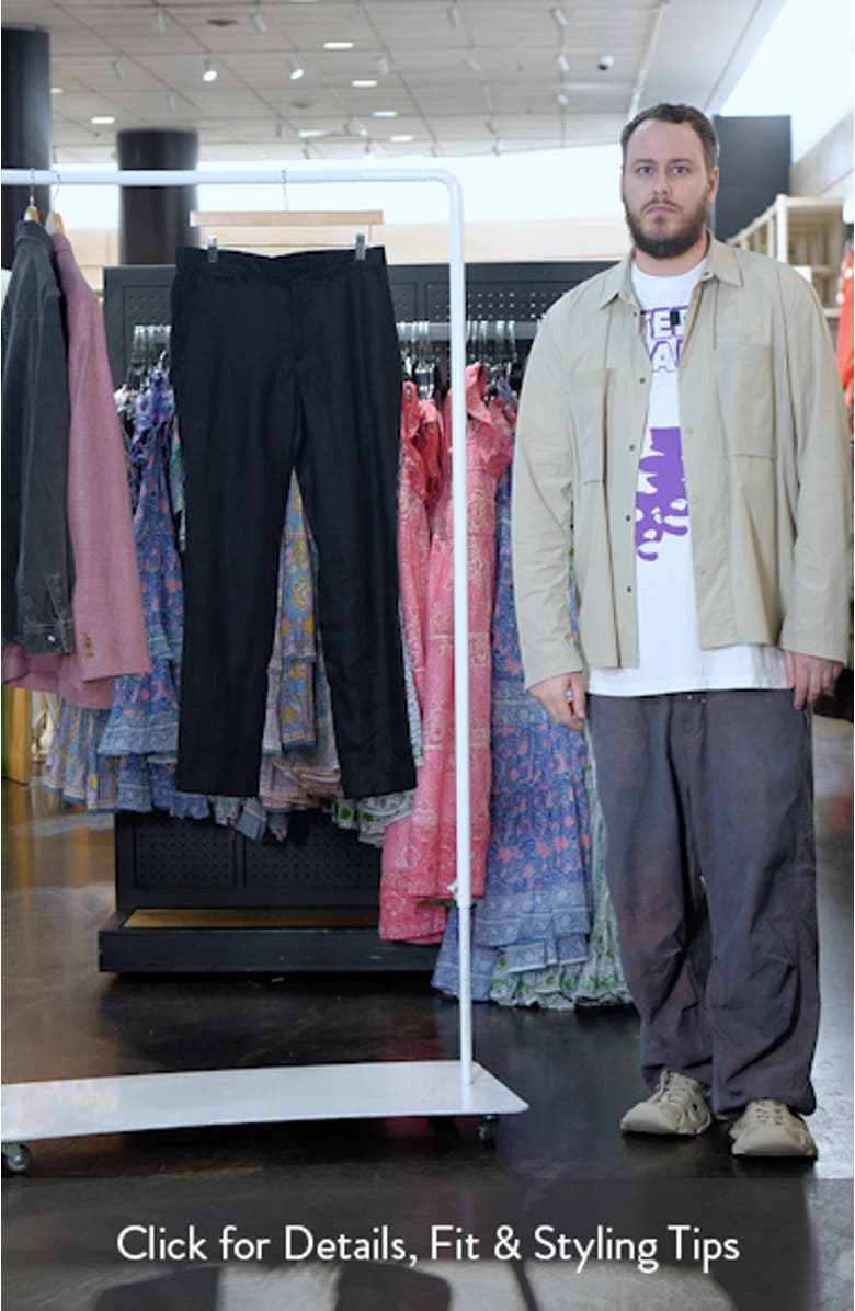 Slim Fit Linen Pants