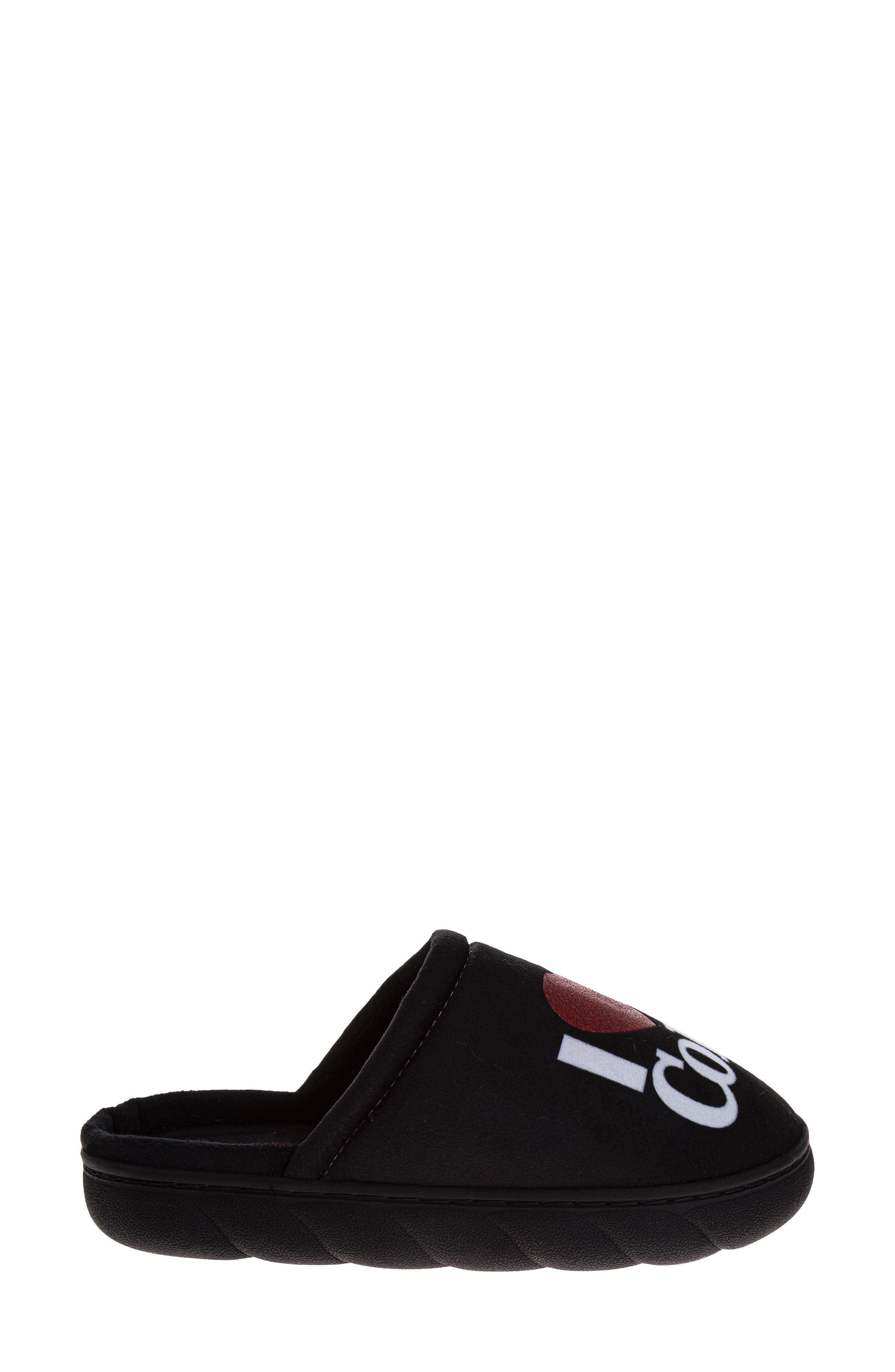 Diet Coke Plush Slipper, Alternate, color, BLACK