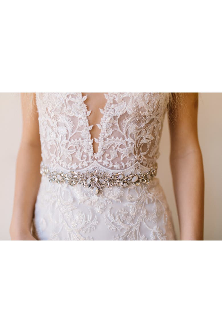 Anya Bridal Belt, Alternate, color, Silver