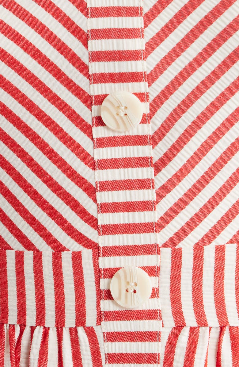 ZOE AND CLAIRE Stripe Patch Pocket Sundress, Alternate, color, Red