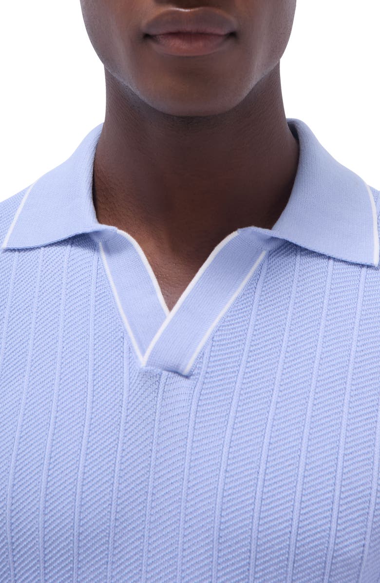 Bugatchi Johnny Collar Rib Polo, Alternate, color, Sky