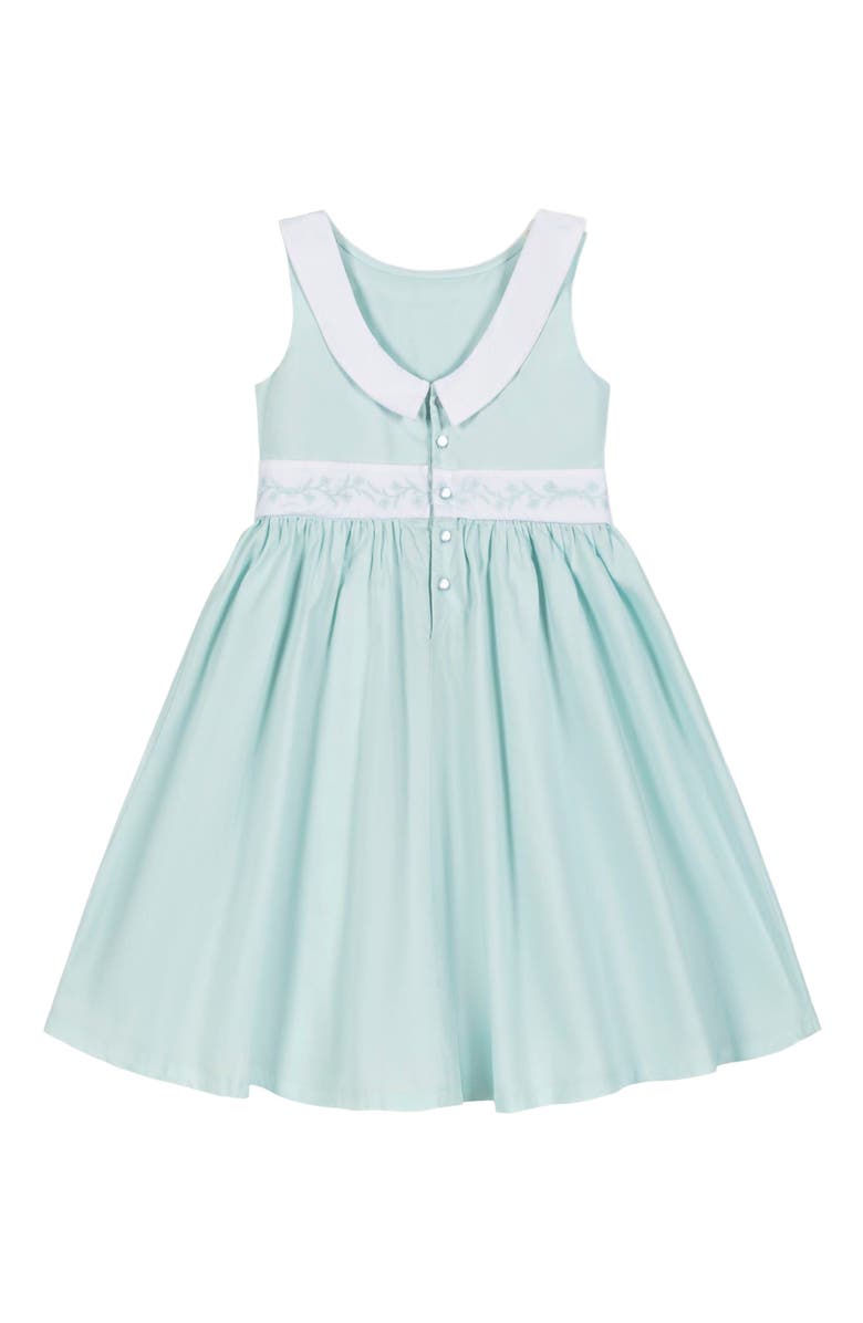 Hope 
Henry Girls
 Organic Sateen Party Dress, Kids, Alternate, color, Pale Green
