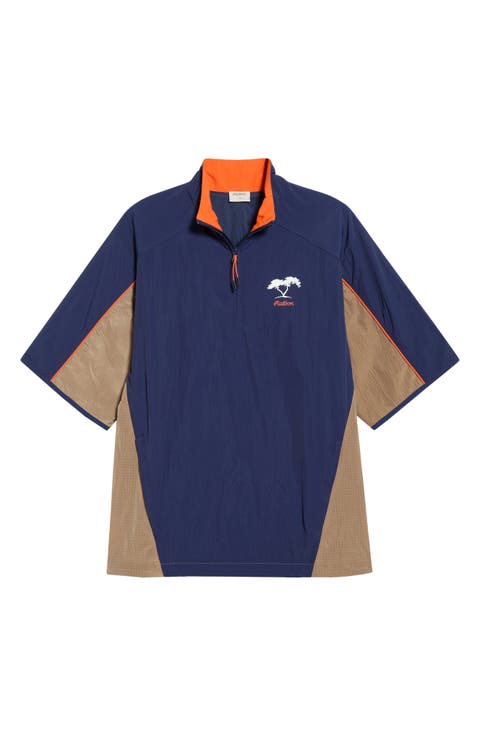 Torrey Pines Short Sleeve Nylon Quarter Zip Windshirt