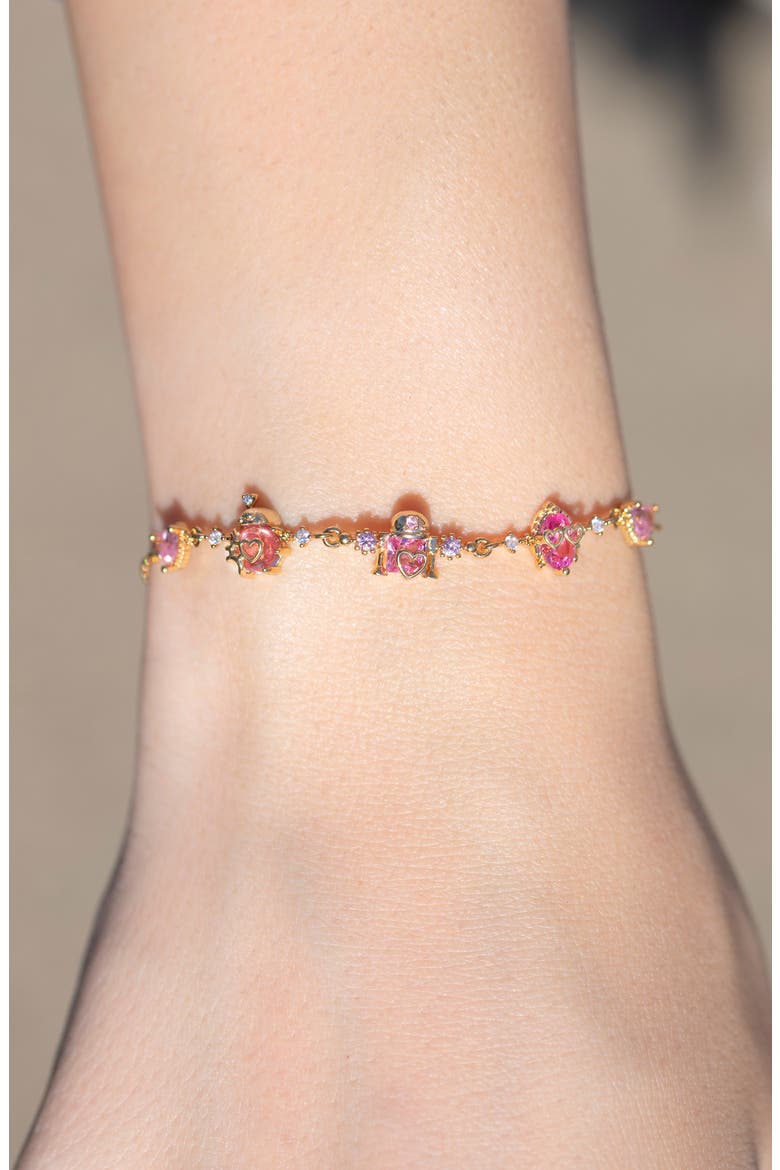 Star Wars Sparks Fly Charm Bracelet, Alternate, color, GOLD