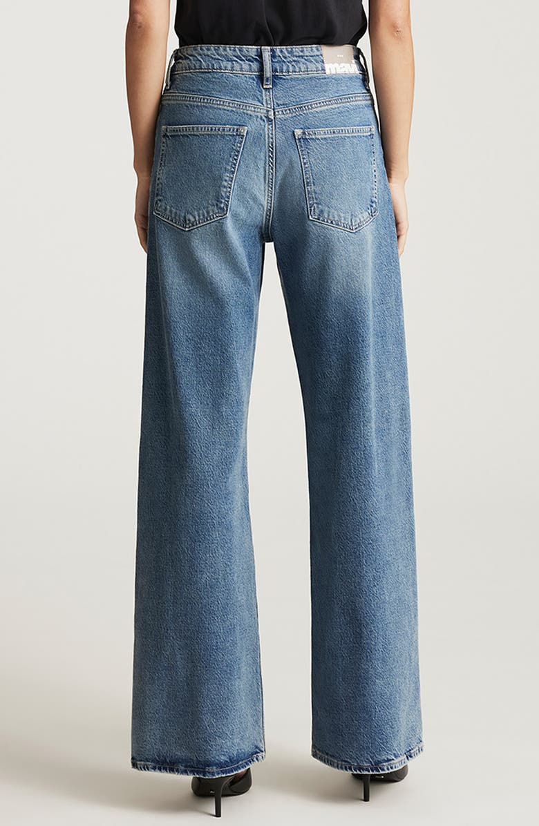Mavi Jeans Florida Mid Rise Wide Leg Jeans, Alternate, color, Dark Used Classic Blue