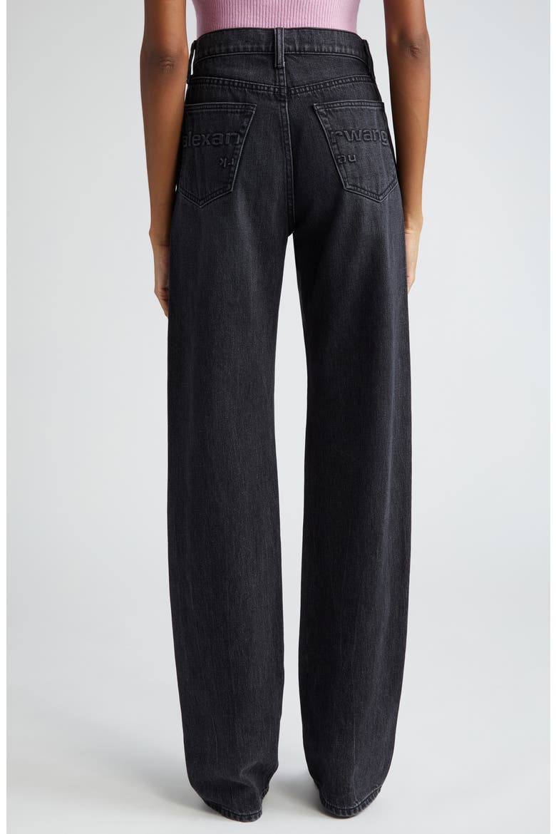 EZ Relaxed Straight Leg Jeans, Alternate, color, GREY AGED