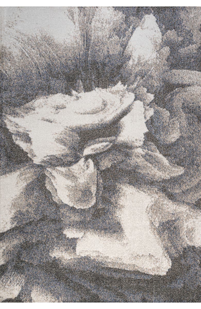 JONATHAN Y Petalo Abstract Two-Tone Modern Area Rug, Main, color, Gray/Cream