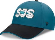 FANATICS Men's Fanatics Teal/Black San Jose Sharks Authentic Pro Rink Team Code Flex Hat