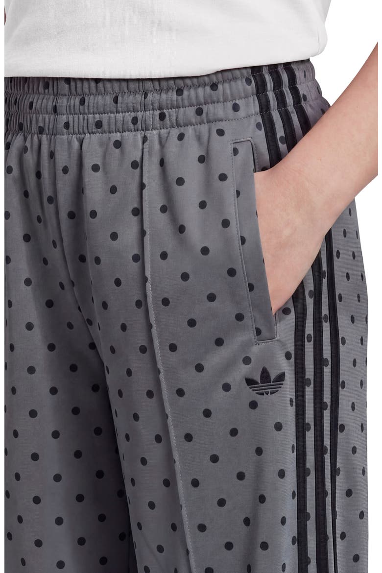 Kids' Polka Dot Mid Rise Wide Leg Pants, Alternate, color, CARBON