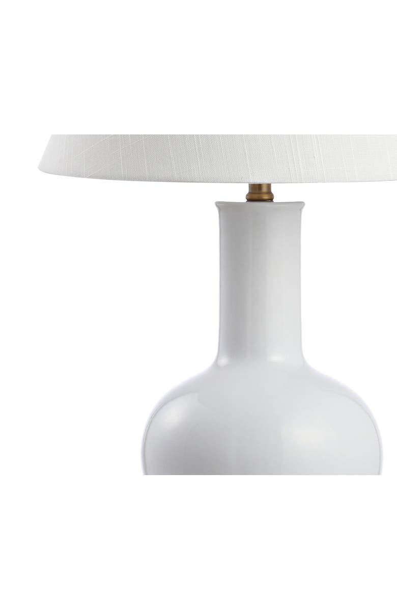 JONATHAN Y Han 27" Ceramic/Iron Contemporary USB Charging LED Table Lamp, White/Brass Gold, Alternate, color, White/Brass Gold