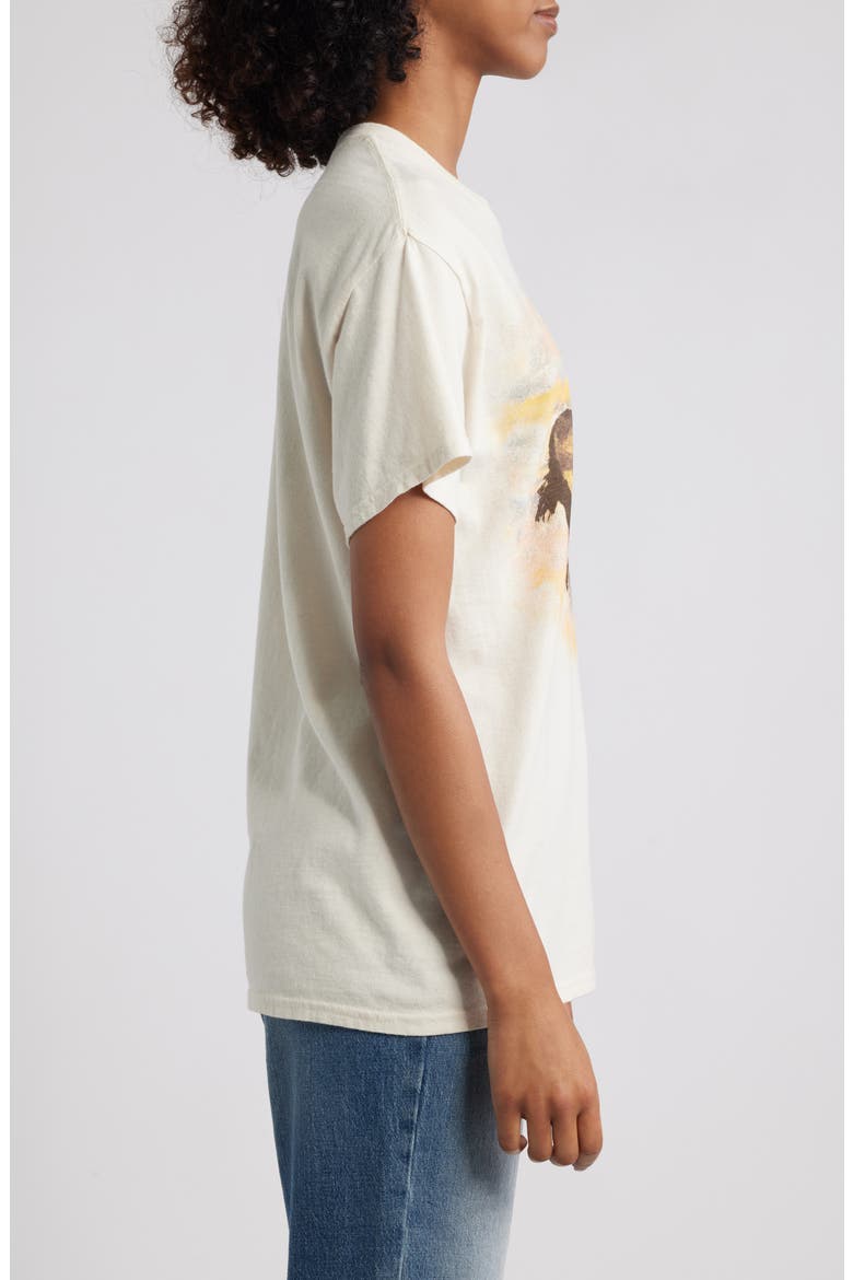 Horses Running Cotton Graphic T-Shirt, Alternate, color, MARSHMALLOW