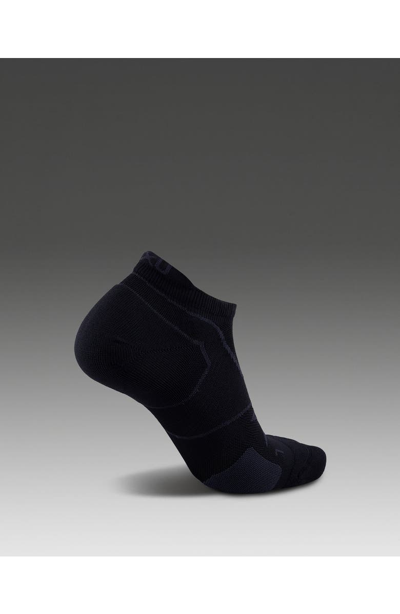 2XU Vectr Cushion No Show Socks, Main, color, Black/Titanium