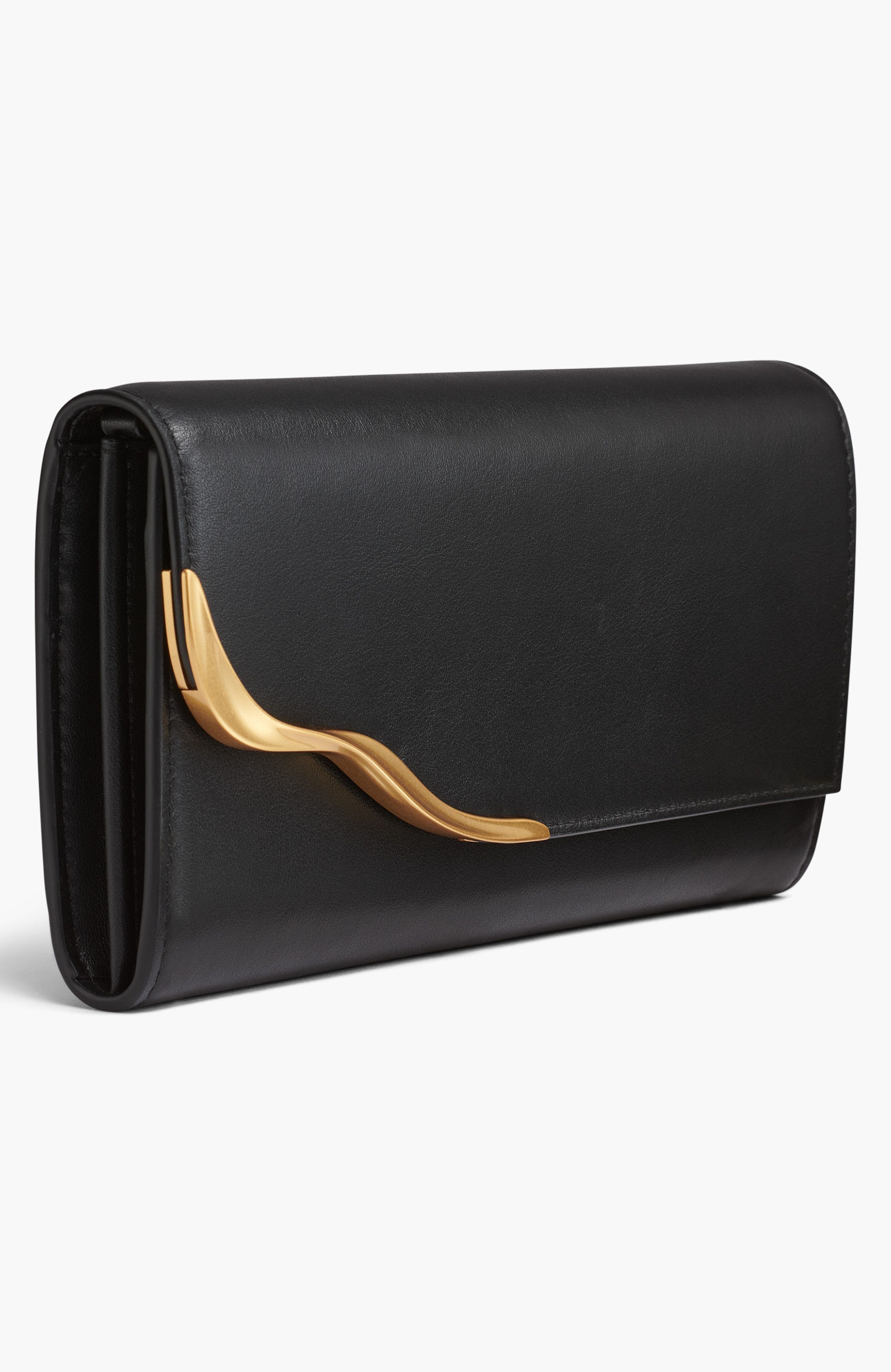 Donna Karan New York Malverne Wristlet, Alternate, color, Black/Gold