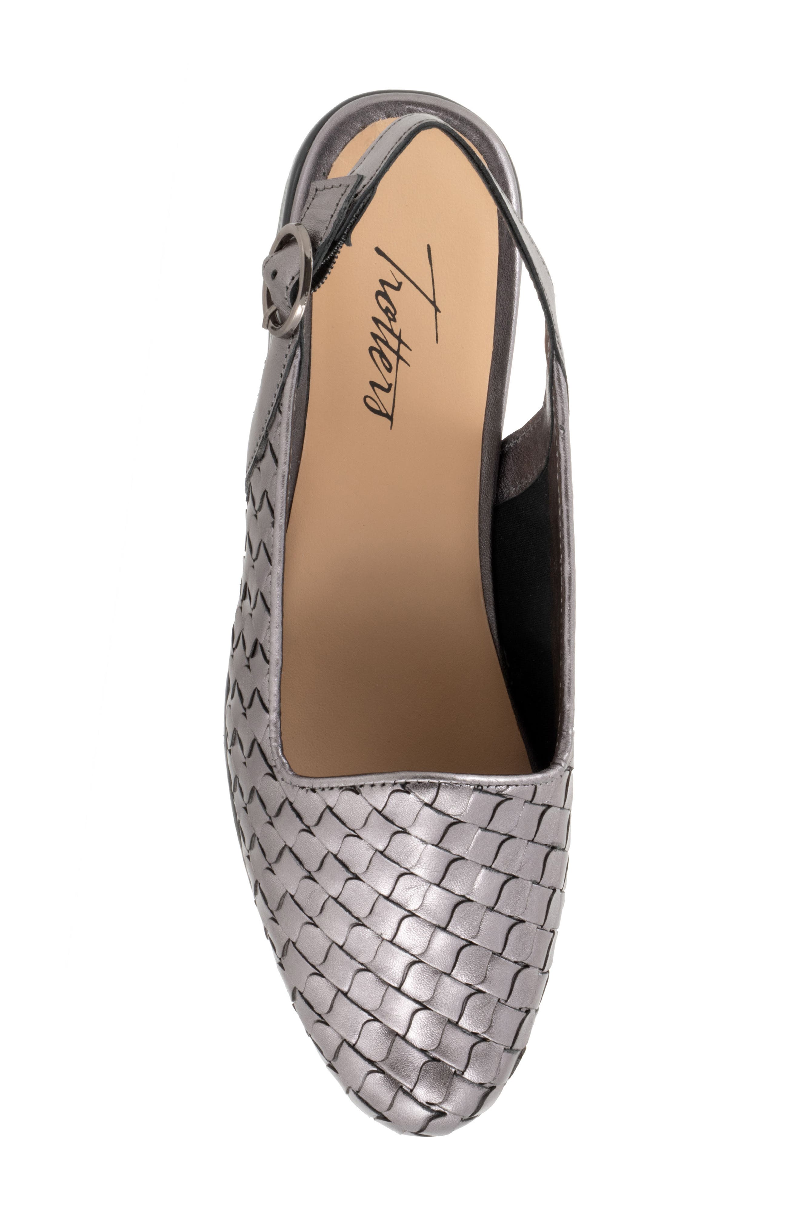 Lea Slingback Flat, Alternate, color, PEWTER