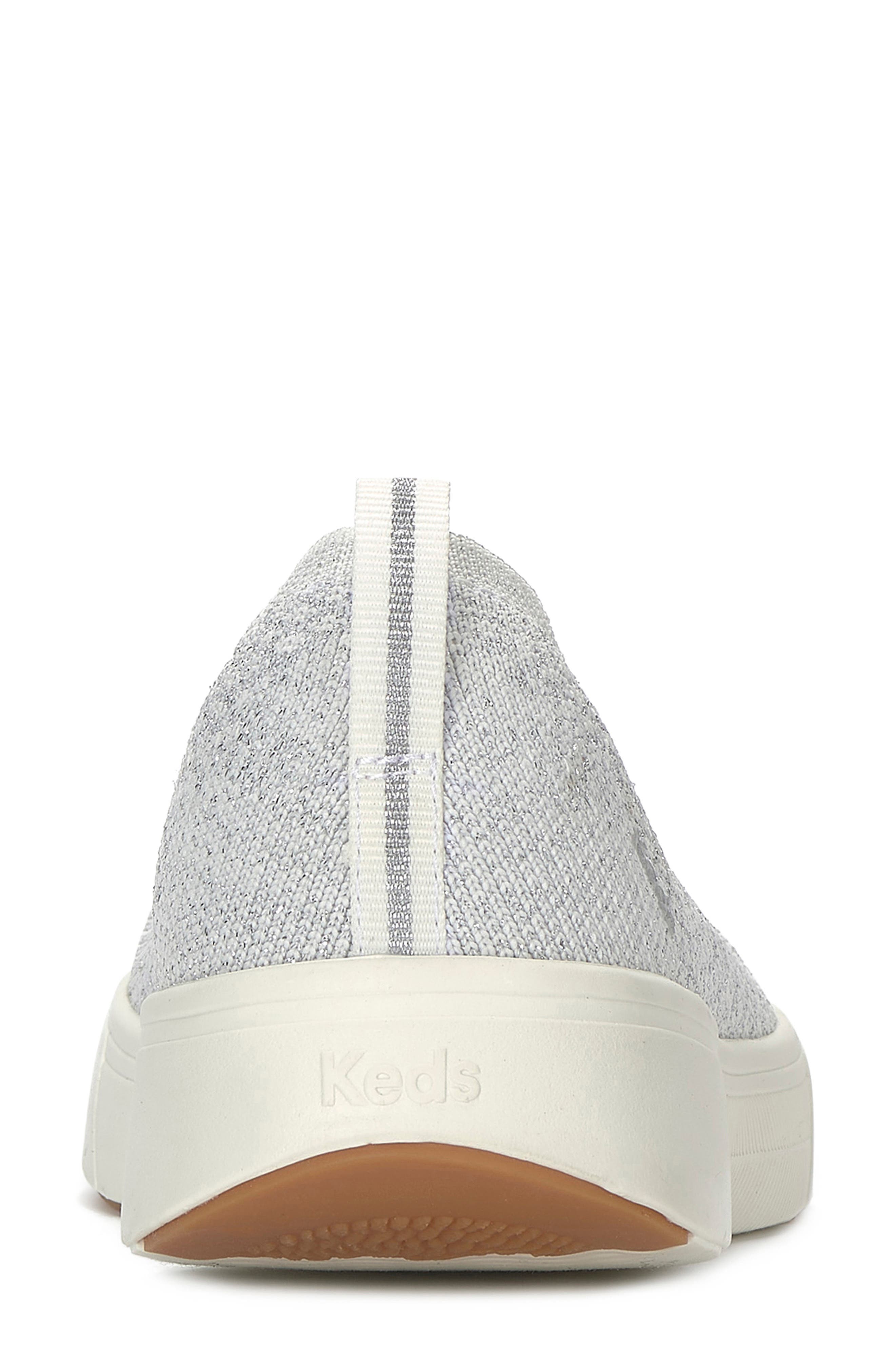Keds<sup
®</sup
 Bliss Sneaker, Alternate, color, Snow White Silver