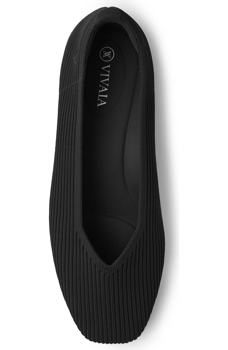 VIVAIA Square-Toe V-Cut Flats, Alternate, color,