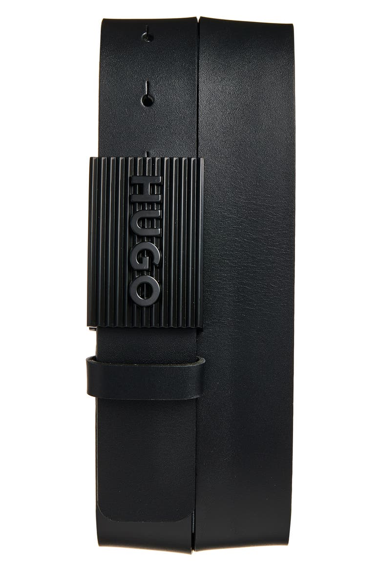 Gilad Leather Belt, Main, color, BLK