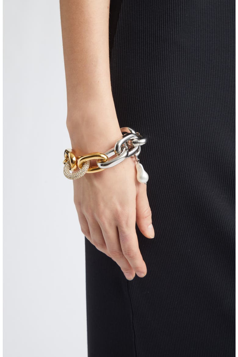 XL Link Bracelet, Alternate, color, M089 SILVER / GOLD
