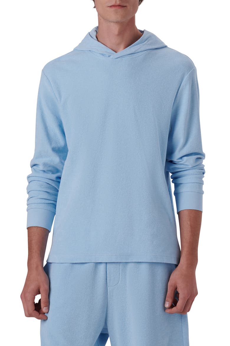 Cotton French Terry Hoodie, Main, color, SKY