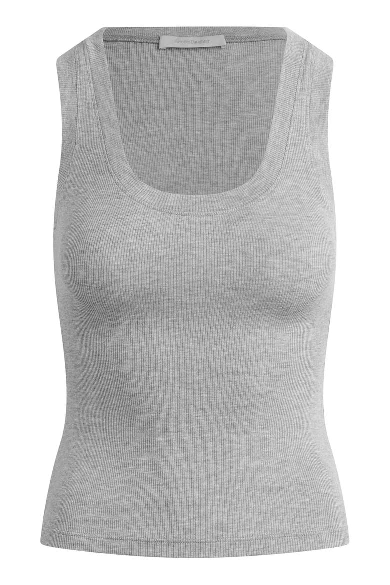 The Cutting It Close Rib Tank, Alternate, color, HEATHER GREY
