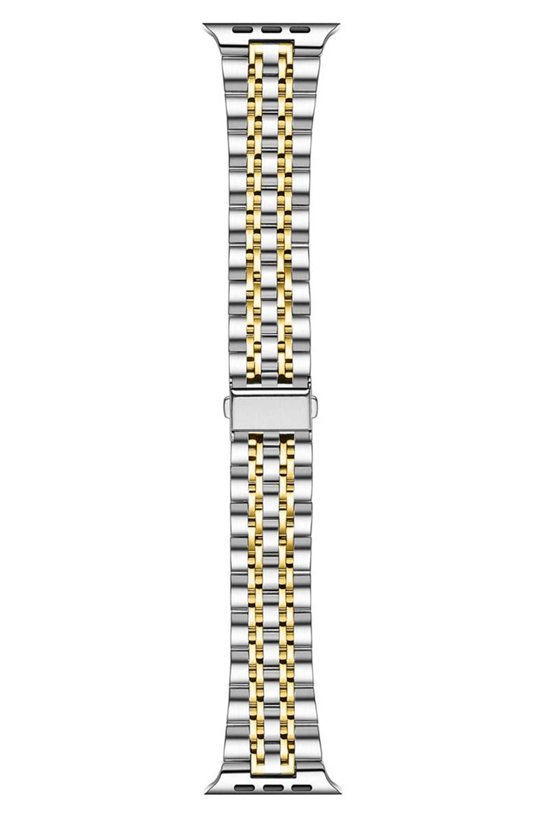 Rainey Silver/Gold Stainless Steel Band for Apple Watch, Main, color, SILVER/GOLD/SILVER