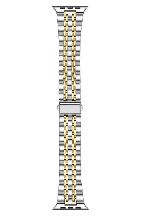 Rainey Silver/Gold Stainless Steel Band for Apple Watch