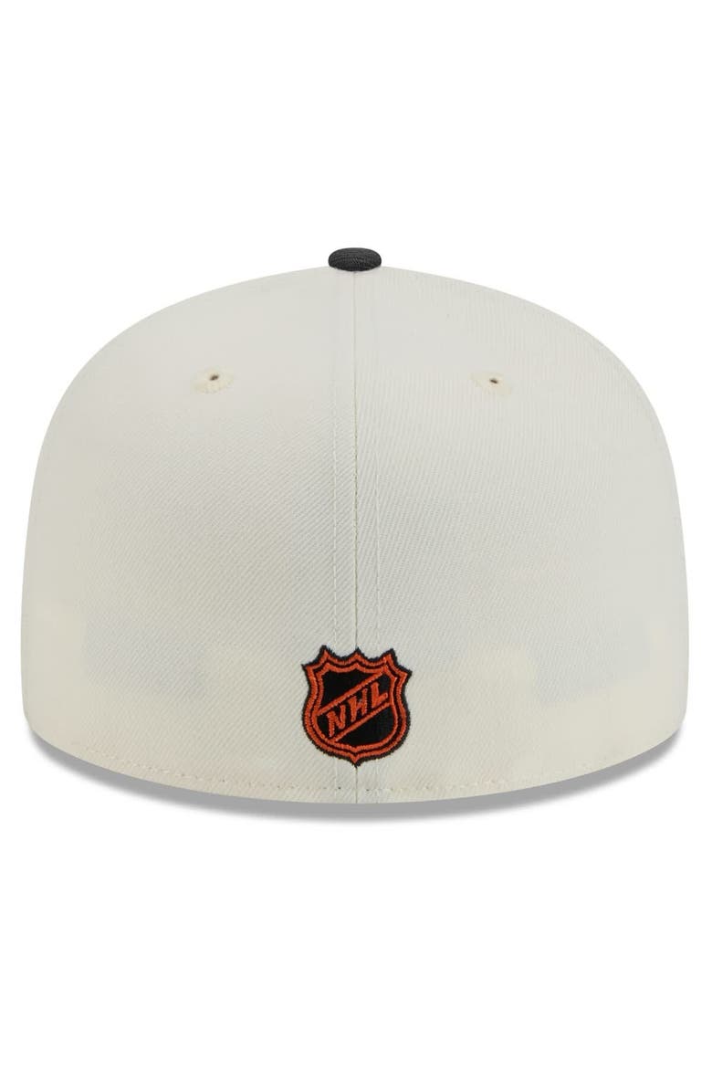 New Era Men's New Era  White Anaheim Ducks Chrome Two-Toned 59FIFTY Fitted Hat, Alternate, color, 