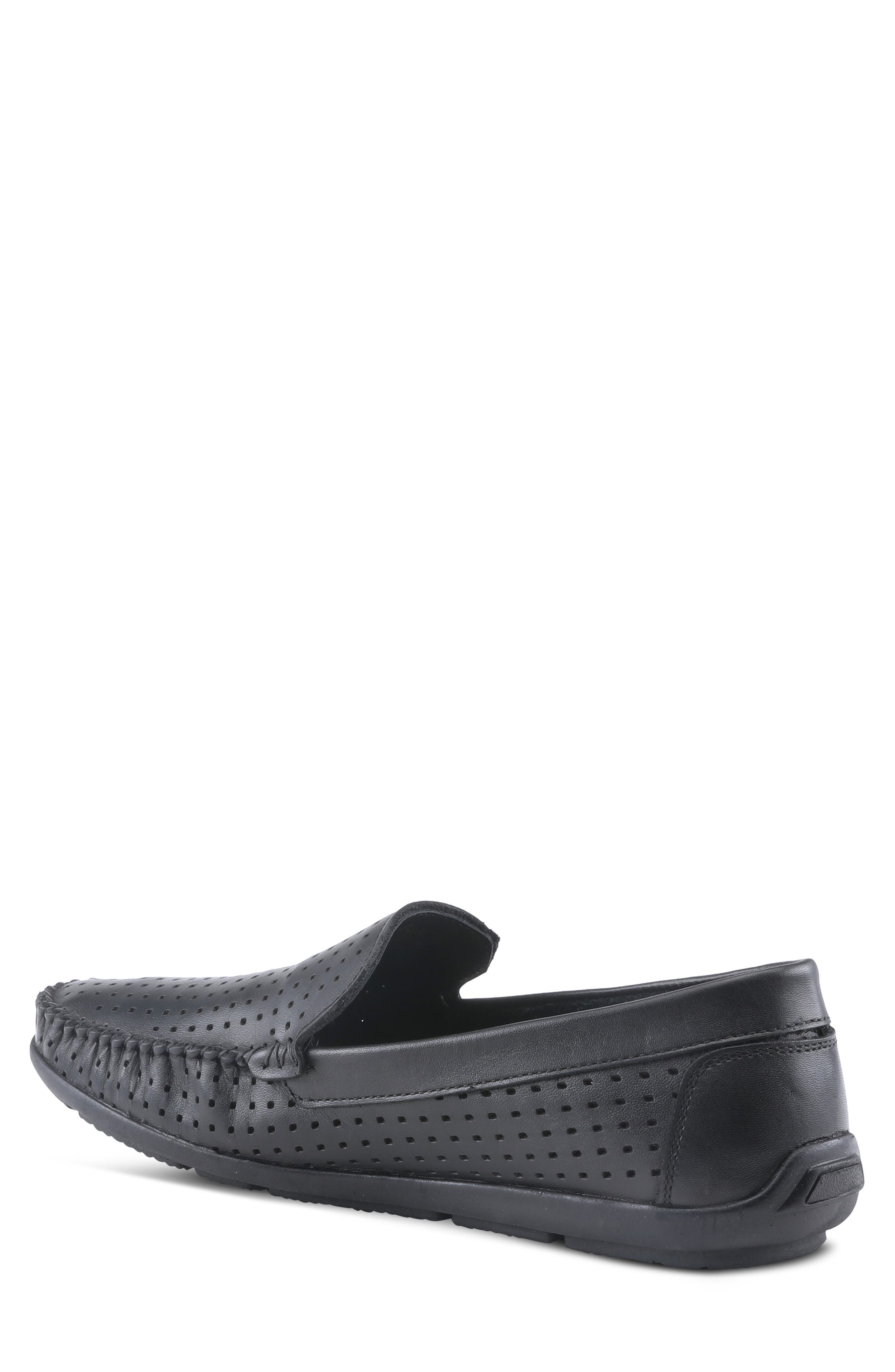 Spring Step Crispin Leather Loafer, Alternate, color, Black