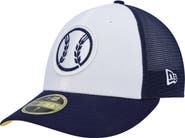New Era Men's New Era White/Navy Milwaukee Brewers 2023 On-Field Batting Practice Low Profile 59FIFTY Fitted Hat