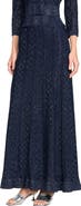 SANDRO Rhinestone knit maxi skirt